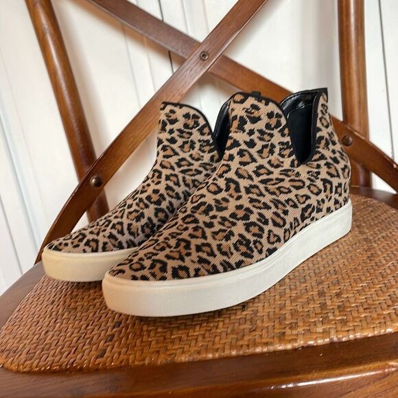 Steve Madden Loxer knit leopard pull on sneaker 8 - Picture 9 of 10